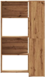 vidaXL Βιβλιοθήκη Γωνιακή 4 Επ. Αρτισιανή Δρυς 85x85x140 εκ Επεξ. Ξύλο