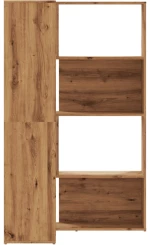 vidaXL Βιβλιοθήκη Γωνιακή 4 Επ. Αρτισιανή Δρυς 85x85x140 εκ Επεξ. Ξύλο