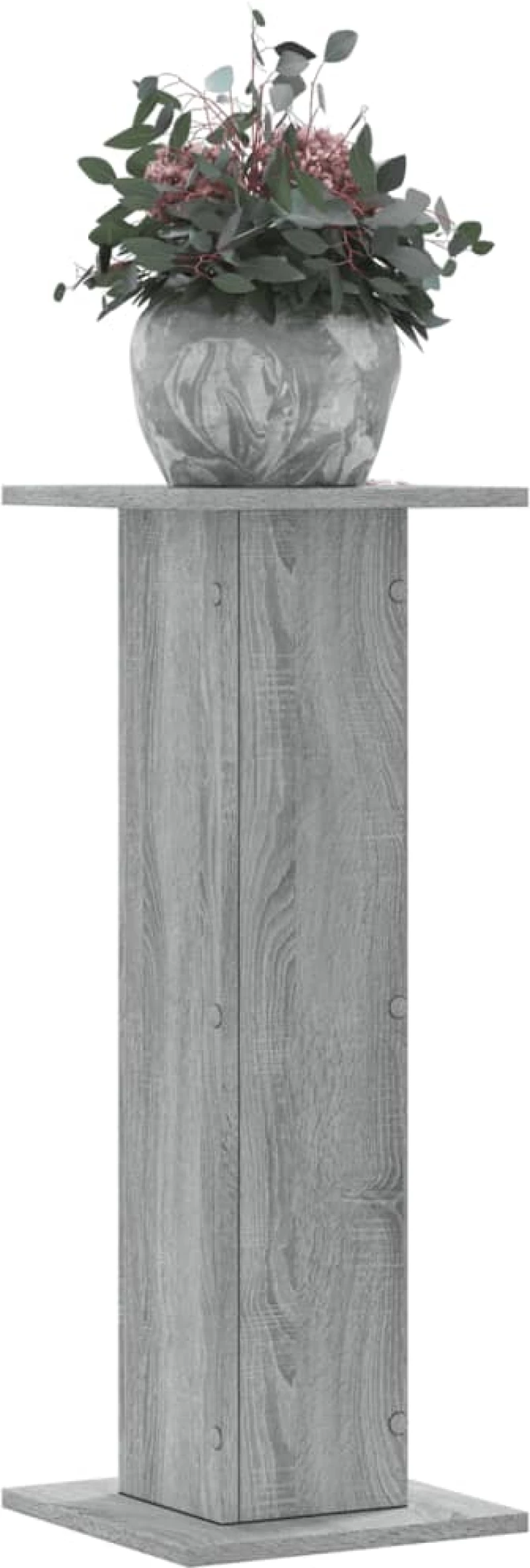 vidaXL Βάσεις Φυτών 2 Τεμ. Γκρι Sonoma 30x30x80 εκ. Επεξεργασμένο Ξύλο