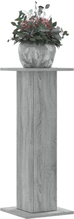 vidaXL Βάσεις Φυτών 2 Τεμ. Γκρι Sonoma 30x30x80 εκ. Επεξεργασμένο Ξύλο