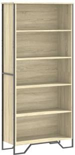 vidaXL Βιβλιοθήκη Χρώμα Sonoma Δρυς 80x31x169 εκ. Επεξεργασμένο Ξύλο