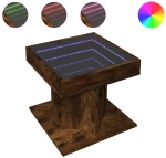 vidaXL Τραπεζάκι Σαλονιού με LED Δρυς 50x50x45 εκ. Επεξεργασμένο Ξύλο
