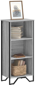 vidaXL Βιβλιοθήκη Γκρι Sonoma 50x31x106 εκ. από Επεξεργ. Ξύλο