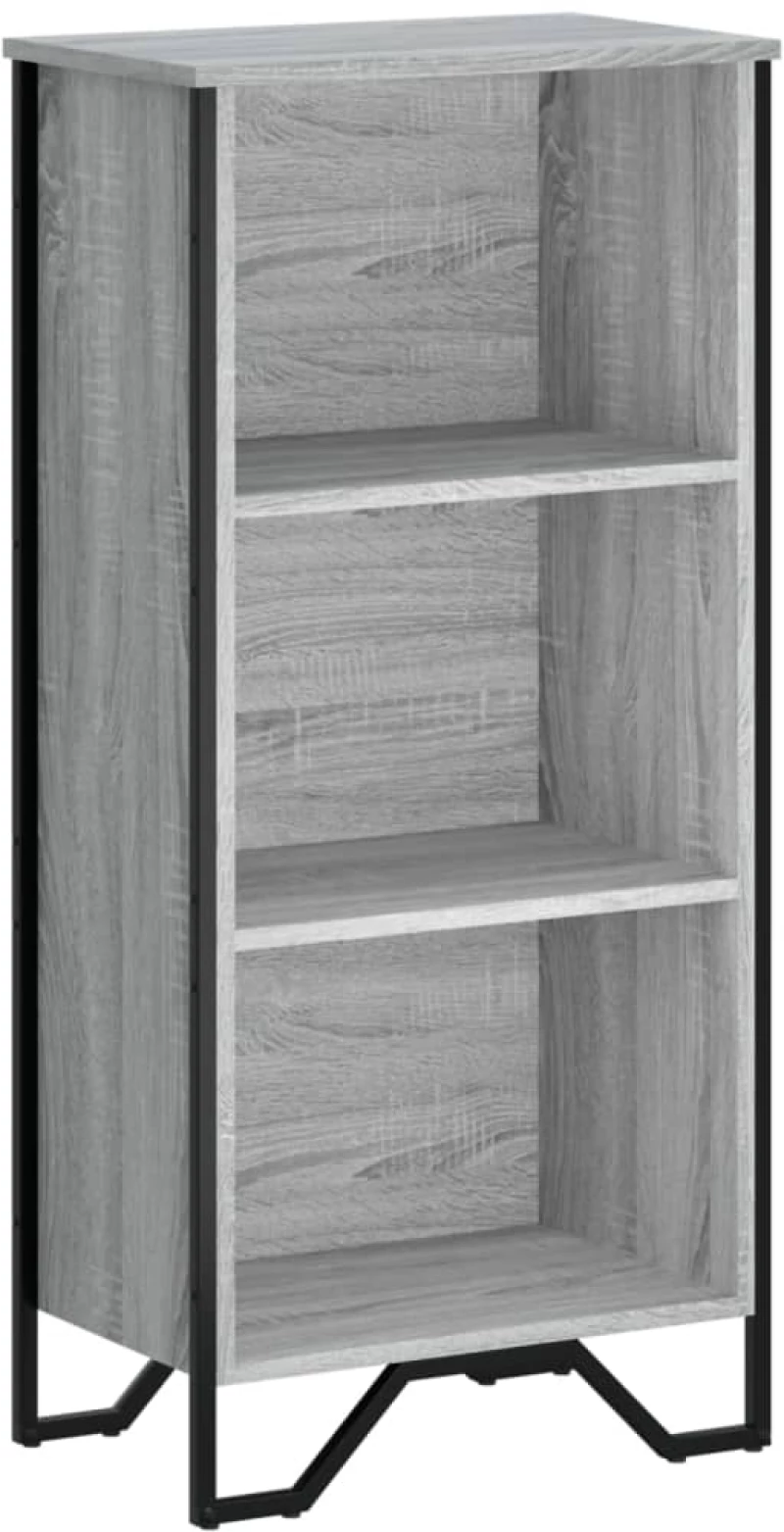 vidaXL Βιβλιοθήκη Γκρι Sonoma 50x31x106 εκ. από Επεξεργ. Ξύλο