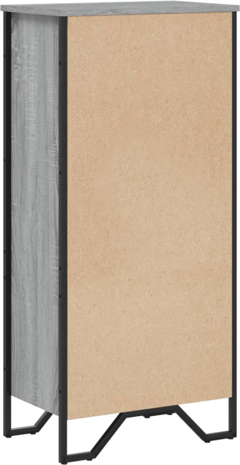 vidaXL Βιβλιοθήκη Γκρι Sonoma 50x31x106 εκ. από Επεξεργ. Ξύλο