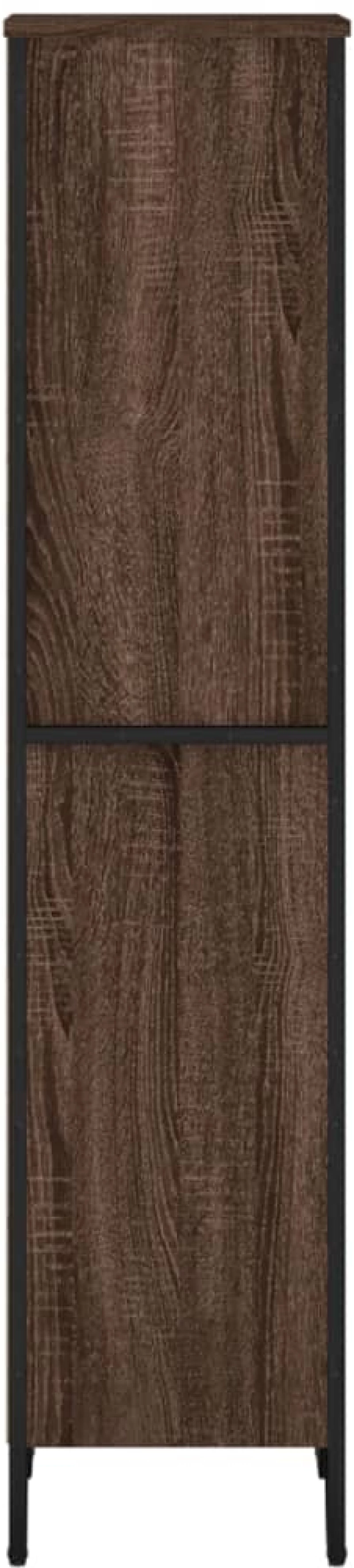 vidaXL Βιβλιοθήκη Καφέ Δρυς 50x31x137,5 εκ. από Επεξεργασμένο Ξύλο