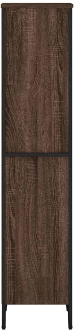vidaXL Βιβλιοθήκη Καφέ Δρυς 50x31x137,5 εκ. από Επεξεργασμένο Ξύλο