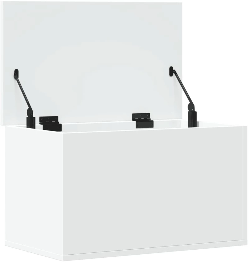 vidaXL Κουτί Αποθήκευσης Λευκό 60x35x35 εκ. από Επεξεργασμένο Ξύλο