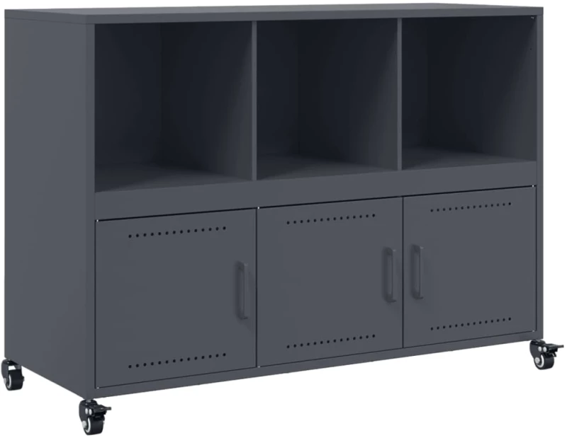 vidaXL Ντουλάπι Ανθρακί 100,5x39x72 εκ. από Χάλυβα