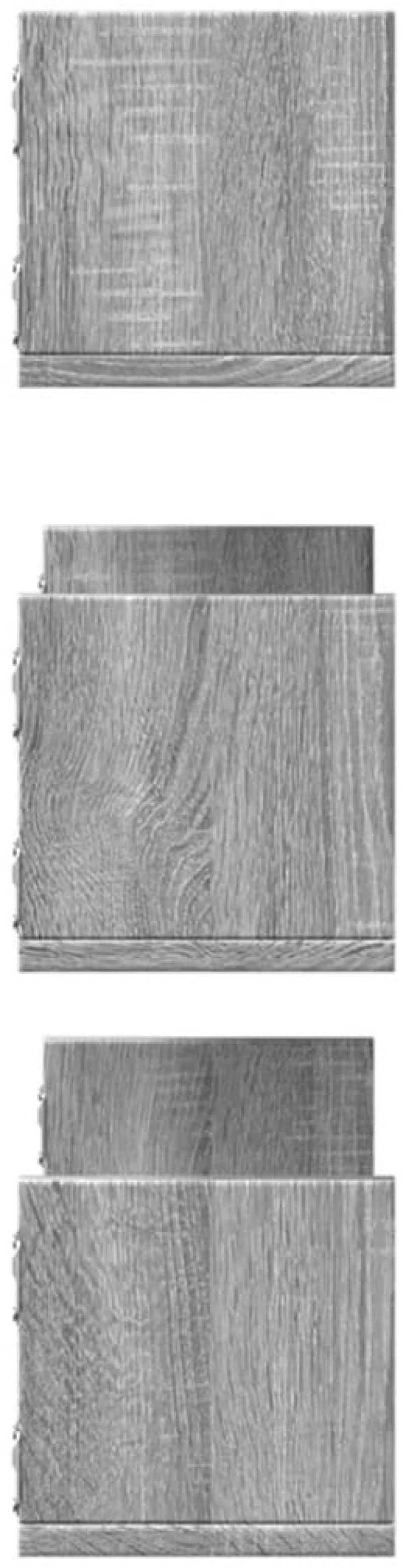 vidaXL Ράφια Τοίχου 3 τεμ. Γκρι Sonoma 58x18x18 εκ. Επεξεργ. Ξύλο