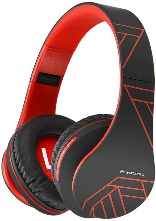 Wireless Headphones PowerLocus P2 (black-red)