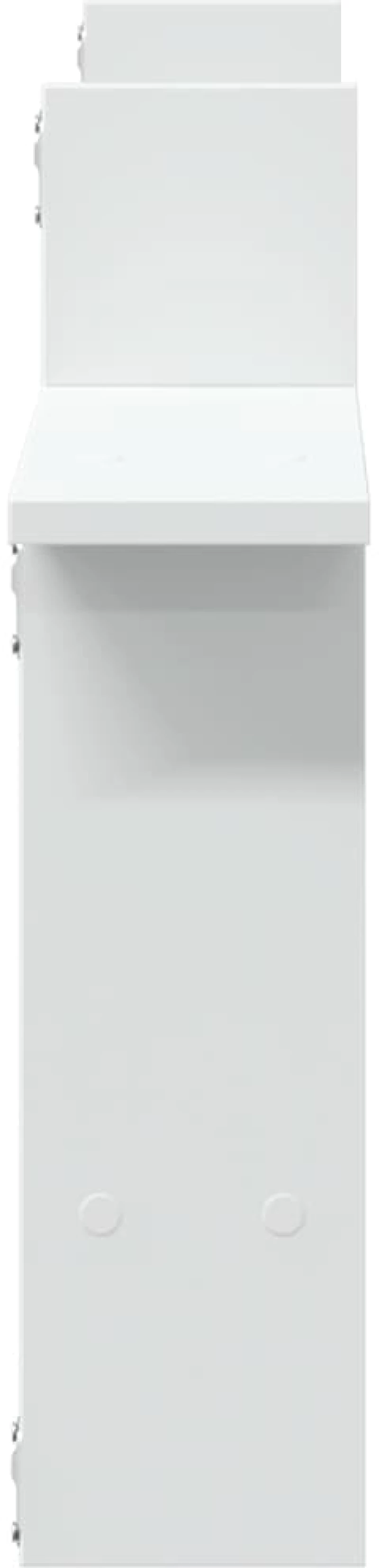 vidaXL Ραφιέρες Τοίχου 2 τεμ. Λευκές 50x12x50 εκ. από Επεξ. Ξύλο