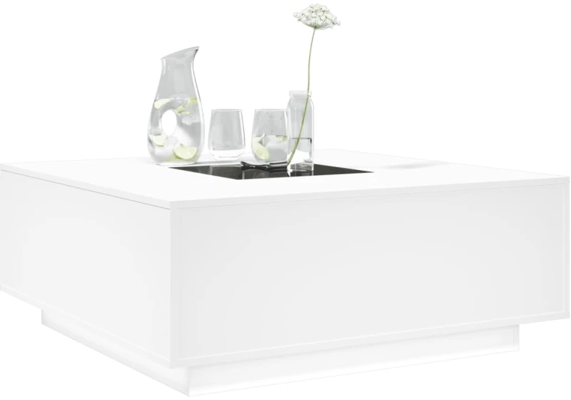 vidaXL Τραπεζάκι Σαλονιού Infinity LED Λευκό 100x100x40 εκ.