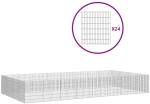vidaXL Περίφραξη Ζώων Ελεύθερης Βοσκής 24 Πάνελ 54x60 εκ. Γαλβ. Σίδερο