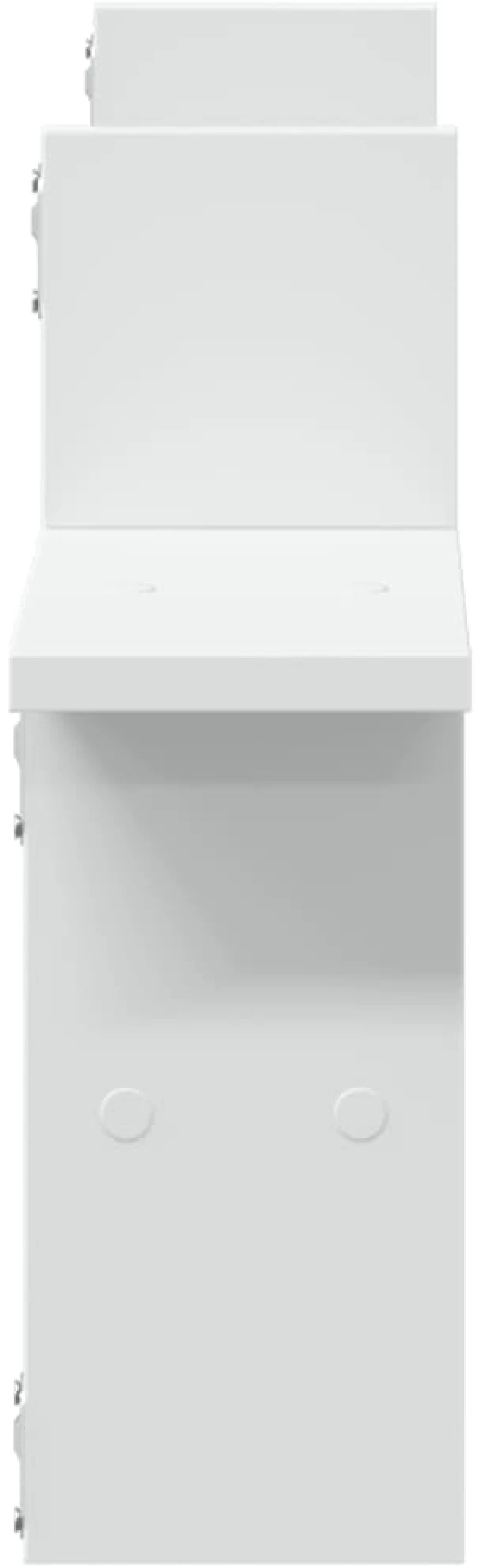 vidaXL Ραφιέρες Τοίχου 2 τεμ. Λευκές 38x12x38 εκ. από Επεξ. Ξύλο