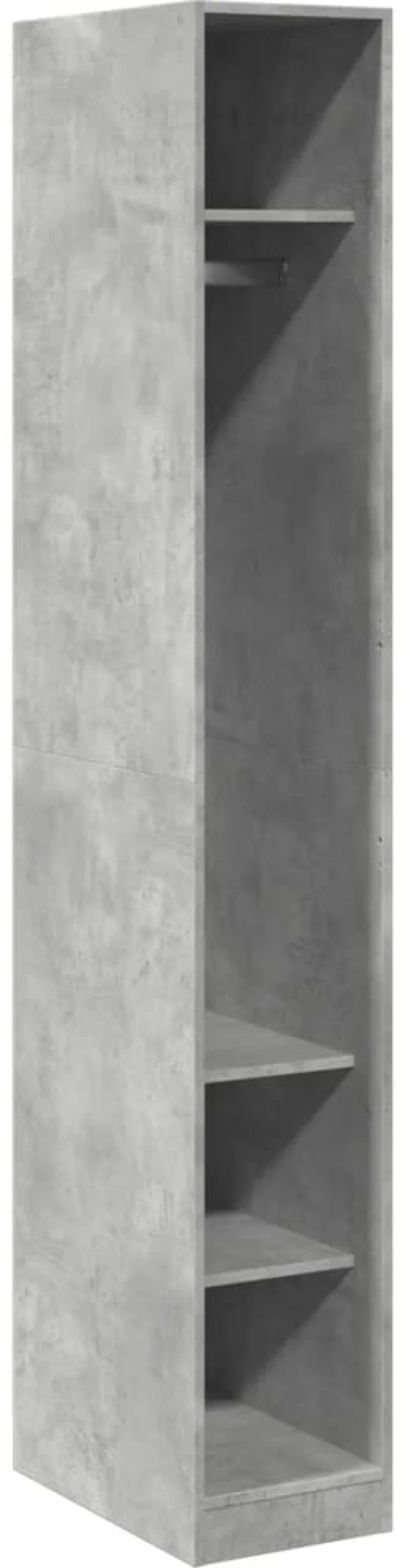 vidaXL Ντουλάπα Γκρι Σκυρ. 30x50x200 εκ. από Επεξεργασμένο Ξύλο
