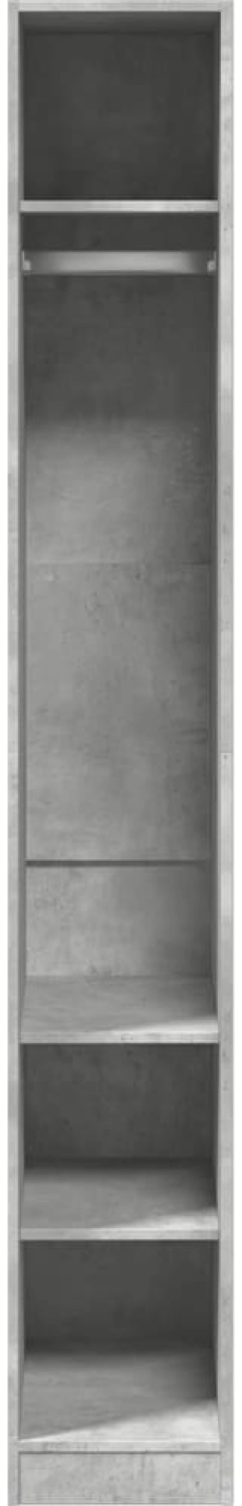 vidaXL Ντουλάπα Γκρι Σκυρ. 30x50x200 εκ. από Επεξεργασμένο Ξύλο