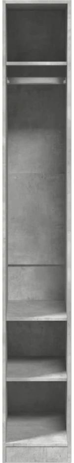 vidaXL Ντουλάπα Γκρι Σκυρ. 30x50x200 εκ. από Επεξεργασμένο Ξύλο