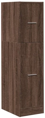 vidaXL Συρταριέρα Γενικής Χρήσης Καφέ Δρυς 30x41x118 εκ. Επεξ. Ξύλο