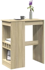 vidaXL Τραπέζι Μπαρ με Ράγες Sonoma Δρυς 90x47,5x103,5εκ Επεξεργ. Ξύλο