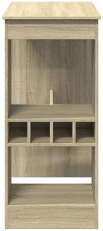 vidaXL Τραπέζι Μπαρ με Ράγες Sonoma Δρυς 90x47,5x103,5εκ Επεξεργ. Ξύλο