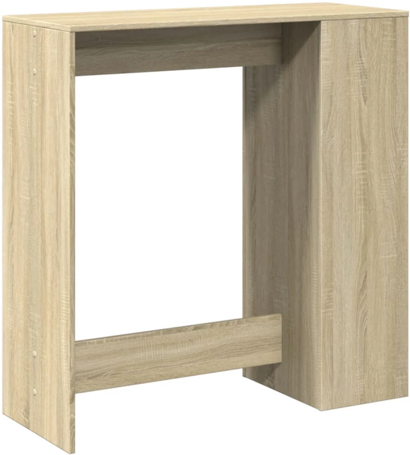 vidaXL Τραπέζι Μπαρ με Ράγες Sonoma Δρυς 101x40x103,5 εκ Επεξεργ. Ξύλο