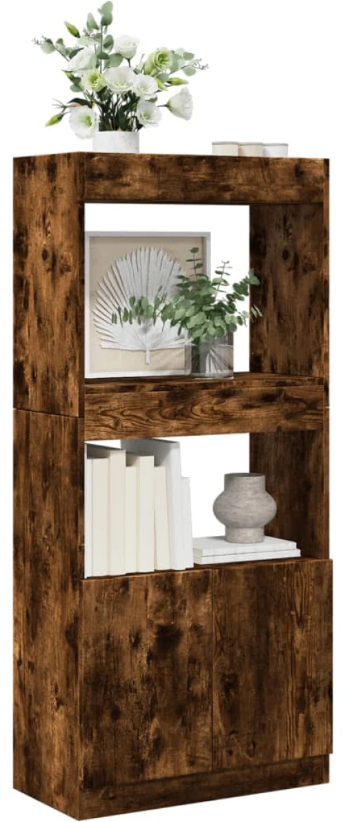 vidaXL Ντουλάπι Καπνιστή Δρυς 63x33x140 εκ. από Επεξεργασμένο Ξύλο