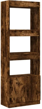 vidaXL Ντουλάπι Καπνιστή Δρυς 63x33x180 εκ. από Επεξεργασμένο Ξύλο