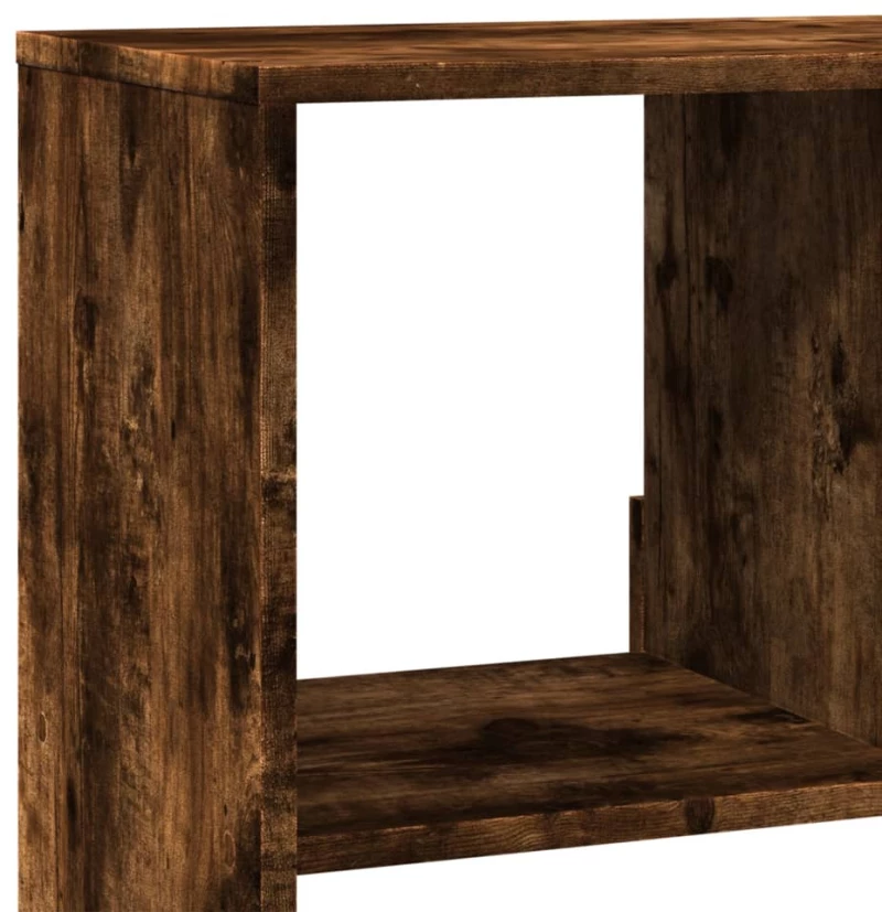 vidaXL Βιβλιοθήκη Καπνιστή Δρυς 100x33x187,5εκ. από Επεξεργασμένο Ξύλο