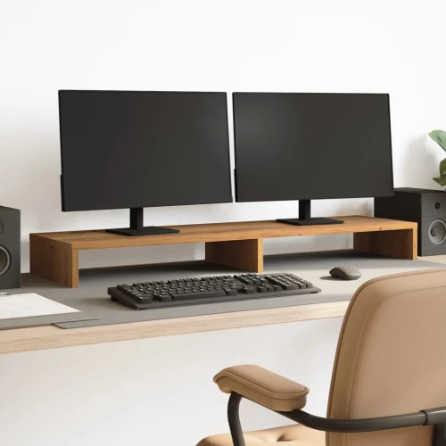 vidaXL Βάση Οθόνης Αρτισιανή Δρυς 100x27x10 εκ. από Επεξ. Ξύλο