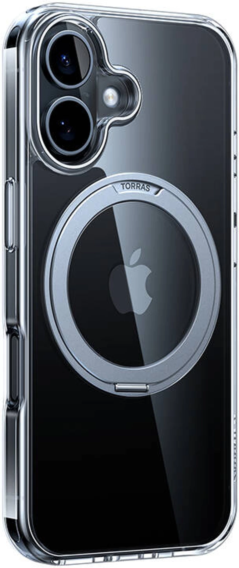 Torras Ostand Pro Case for iPhone 16 (Transparent)