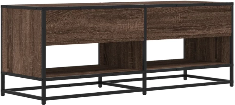 vidaXL Έπιπλο Τηλεόρασης Καφέ Δρυς 120,5x40x46 εκ. Επεξεργασμένο Ξύλο