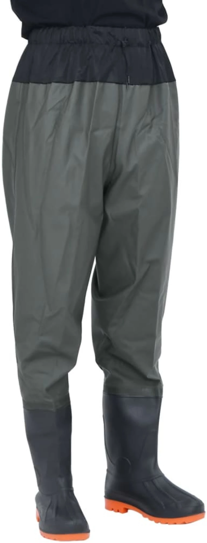 vidaXL Waist Waders με μπότες σκούρο πράσινο μέγεθος 39