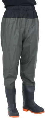 vidaXL Waist Waders με μπότες σκούρο πράσινο μέγεθος 39