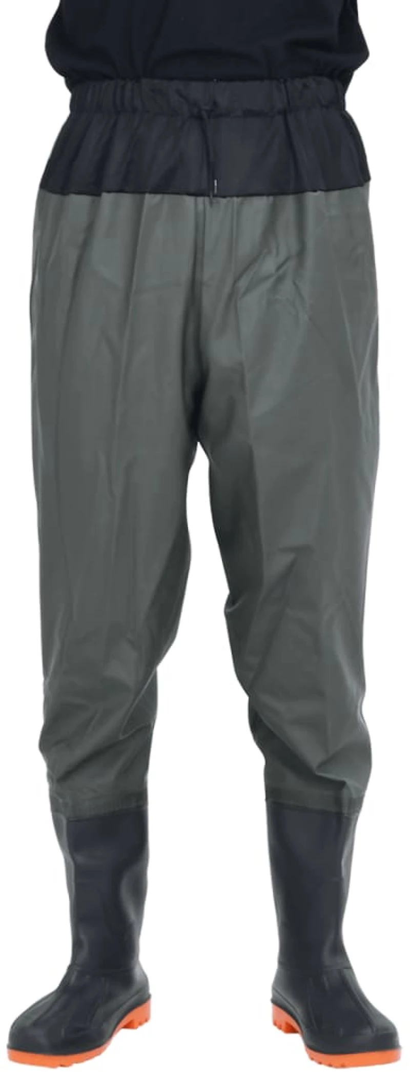 vidaXL Waist Waders με μπότες σκούρο πράσινο μέγεθος 39