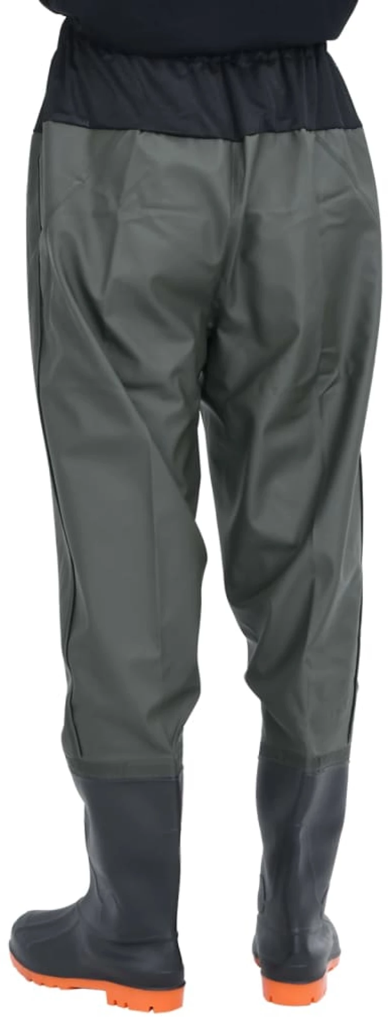 vidaXL Waist Waders με μπότες σκούρο πράσινο μέγεθος 39