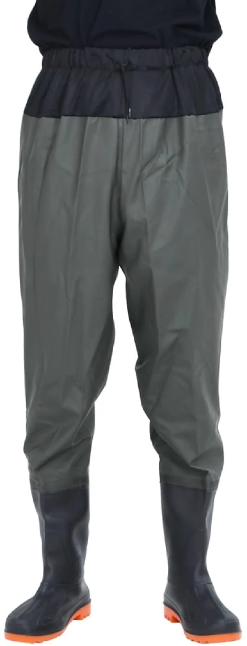 vidaXL Waist Waders με μπότες σκούρο πράσινο μέγεθος 38