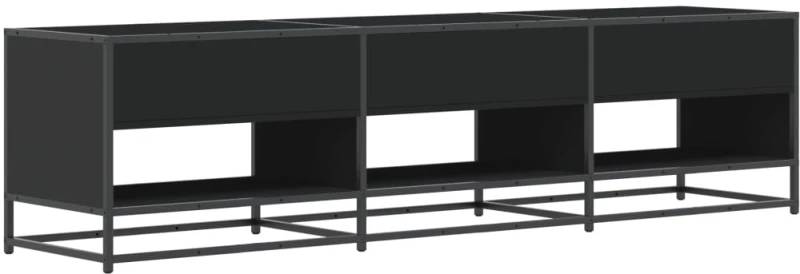 vidaXL Έπιπλο Τηλεόρασης Μαύρο 180x40x46 εκ. από Επεξεργασμένο Ξύλο