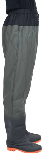 vidaXL Waist Waders με μπότες σκούρο πράσινο μέγεθος 41