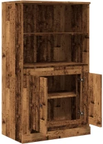vidaXL Ντουλάπι Όψη Παλαιού Ξύλου 60 x 35,5 x 103,5 εκ. Επεξ. Ξύλο