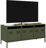 vidaXL Έπιπλο Τηλεόρασης Λαδί 101,5x39x43,5 εκ. Ατσάλι Ψυχρής Έλασης
