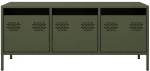 vidaXL Έπιπλο Τηλεόρασης Λαδί 101,5x39x43,5 εκ. Ατσάλι Ψυχρής Έλασης