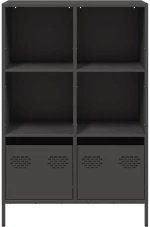 vidaXL Ντουλάπι Μαύρο 68x39x103,5 εκ. από Χάλυβα