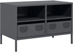 vidaXL Έπιπλο Τηλεόρασης Ανθρακί 68x39x43,5 εκ. Ατσάλι Ψυχρής Έλασης