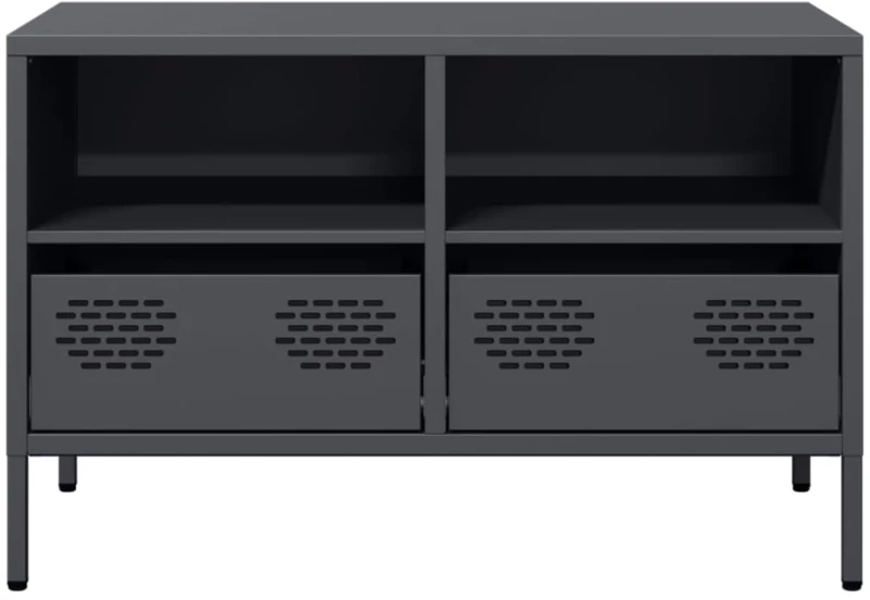 vidaXL Έπιπλο Τηλεόρασης Ανθρακί 68x39x43,5 εκ. Ατσάλι Ψυχρής Έλασης