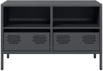 vidaXL Έπιπλο Τηλεόρασης Ανθρακί 68x39x43,5 εκ. Ατσάλι Ψυχρής Έλασης