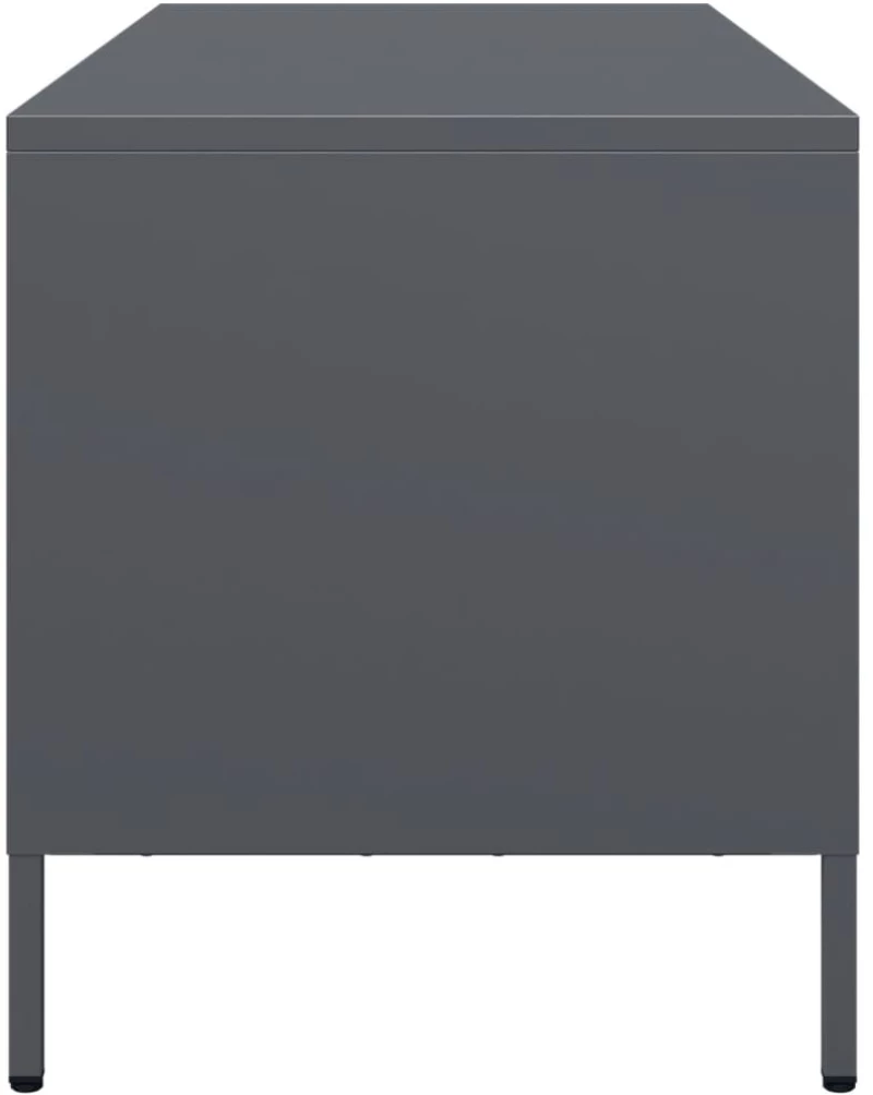 vidaXL Έπιπλο Τηλεόρασης Ανθρακί 68x39x43,5 εκ. Ατσάλι Ψυχρής Έλασης