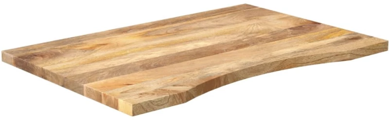vidaXL Επιφάνεια Γραφείου Καμπύλη 90x60x2,5 εκ Μασίφ Ακατ. Μάνγκο