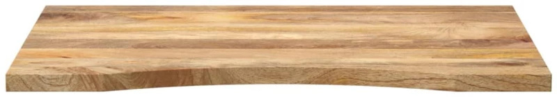 vidaXL Επιφάνεια Γραφείου Καμπύλη 90x60x2,5 εκ Μασίφ Ακατ. Μάνγκο