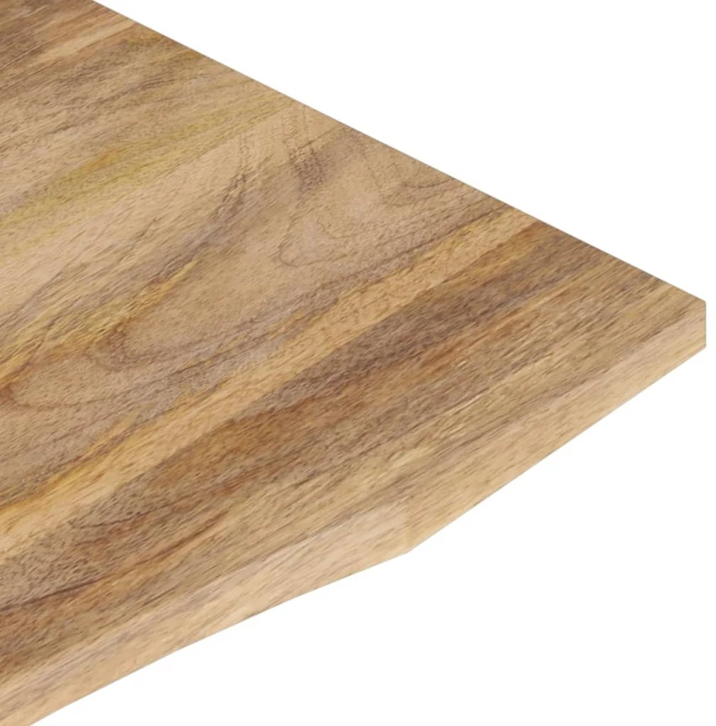 vidaXL Επιφάνεια Γραφείου Καμπύλη 90x60x2,5 εκ Μασίφ Ακατ. Μάνγκο